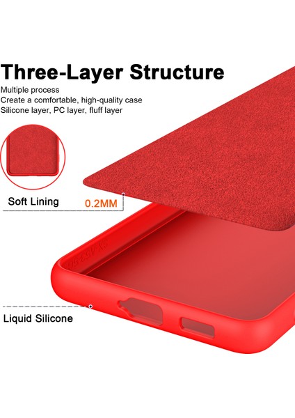 Samsung Galaxy S24 Ultra Için Ince Likit Silikon Yumuşak Telefon Kılıfı - Mor (Yurt Dışından) fırsatları