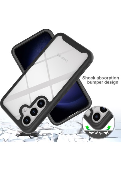 Samsung Galaxy S24 Için Yerleşik Ekran 360 Tam Koruma Telefon Kılıfı - Kırmızı (Yurt Dışından) indirimleri