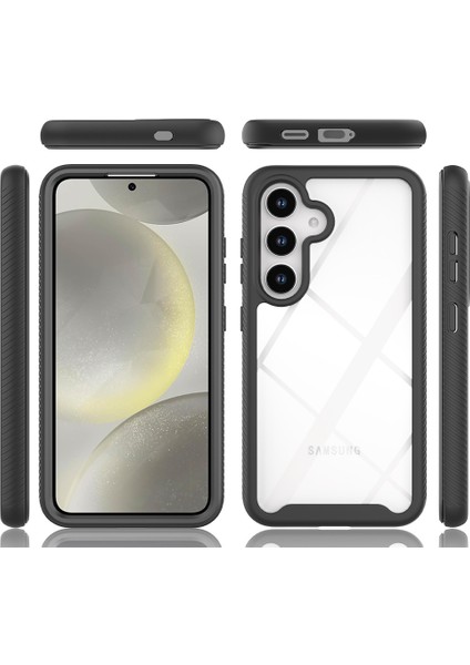 Samsung Galaxy S24 Için Yerleşik Ekran 360 Tam Koruma Telefon Kılıfı - Pembe (Yurt Dışından) fiyatları