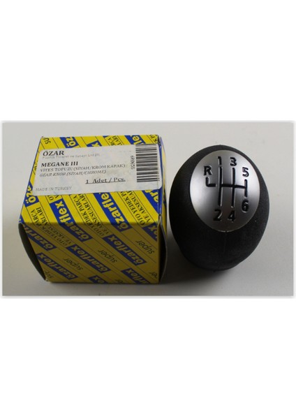 6R069 Vites Topuzu Mgn Iii-Fluence Ym. Siyah-Krom 19051