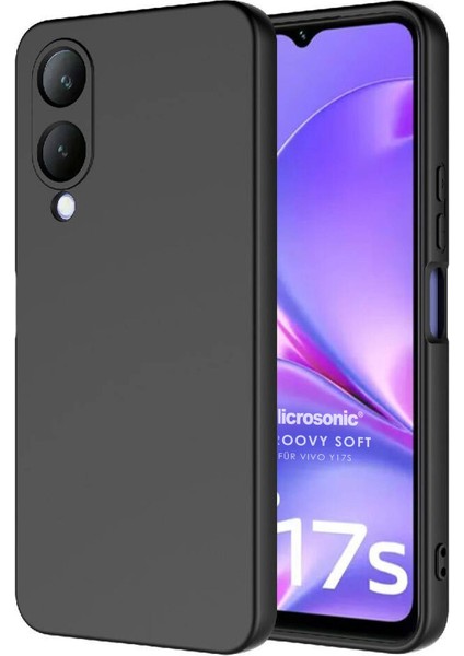 Vivo Y17S Kılıf Groovy Soft Siyah