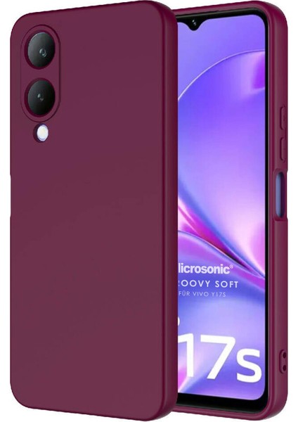 Vivo Y17S Kılıf Groovy Soft Mor