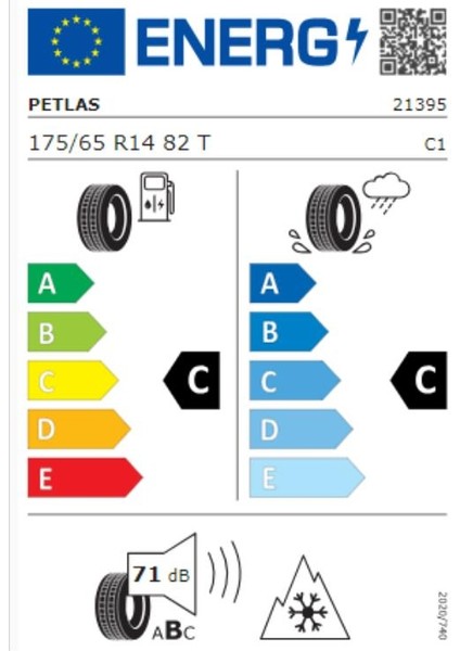 175/65 R14 Tl 82T Multı Actıon Pt565 Dört Mevsim Lastiği ( Üretim Yılı: 2024 )