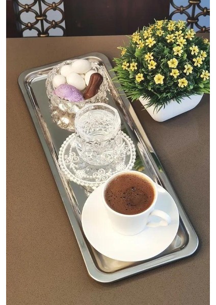 Çelik Servis Sunum Tepsisi Kahve Tepsisi 1pastm 2 Adet 2xkhakmapast1 fiyatları