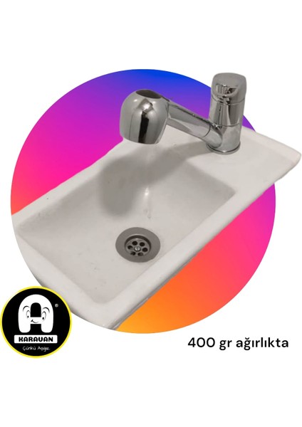 Karavanlara Özel Idates - Banyo Lavabo Evyesi Diktörgen
