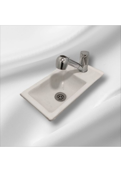 Karavanlara Özel Idates - Banyo Lavabo Evyesi Diktörgen