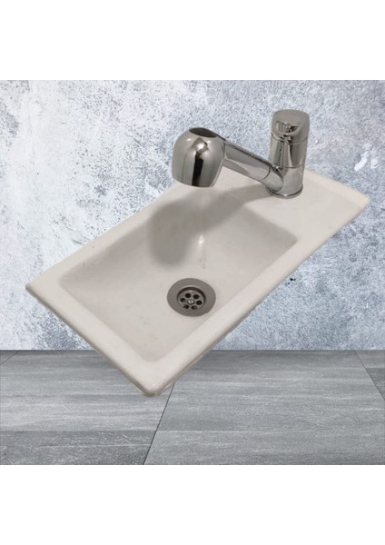 Karavanlara Özel Idates - Banyo Lavabo Evyesi Diktörgen
