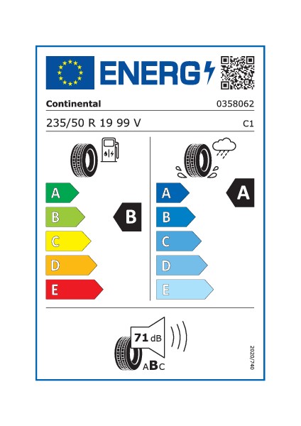 235/50 R19 99V Premium Contact 6 Vol Suv Yaz Lastiği (Üretim Yılı: 2024)