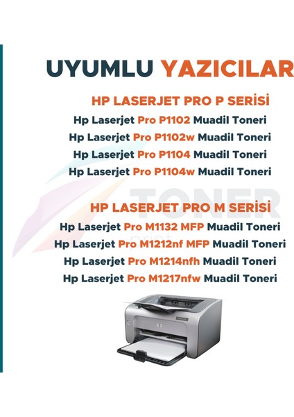 Toner Print Hp Ce285a Toner,ce285a, 285a ,85a, Laserjet P1102, P1102w Muadil Toner