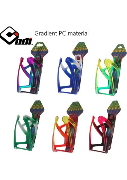 B Yeşil Sarı Stil Odı Bisiklet Şişe Kafesi Galvanik Gökkuşağı Fiberglas Naylon Mtb Bisiklet Su Bardağı Tutacağı Su Şişesi Braketi Sürme Ekipmanları (Yurt Dışından)