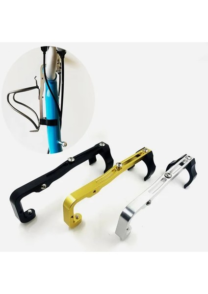 Altın Stand Stili Brompton Bisiklet Su Şişesi Tutucu Kamera Için Katlanır Bisiklet Şişe Kafesi Dönüşüm Koltuk C (Yurt Dışından)