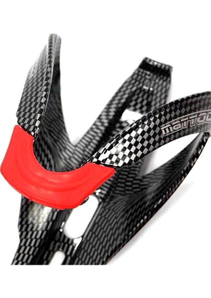 Siyah Stil Yol Bisikleti Bisikleti V Şekli Su Şişesi Tutacağı Karbon Fiber Bisiklete Binme Içecek Su Şişesi Tutacağı Raf Kafesi Aksesuarları Siyah Kırmızı (Yurt Dışından) modelleri