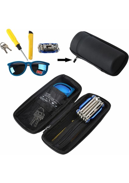 Karbon Doku Stili Siyah Bisiklet Çantası Yol Bisikleti Şişe Kafesi Gözlük Uygulayın Anahtar Onarım Alet Kutusu Kapsül Mağazası Bisiklet Su Isıtıcısı Tutucu Mtb Bisiklet Aksesuarı (Yurt Dışından) modelleri