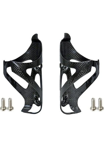 Parlak 2 Adet Tarzı Ot Tam Karbon Fiber Bisiklet Su Şişesi Kafesi Mtb Yol Bisikleti Şişe Tutucu Ultra Hafif Döngü Ekipmanı Matteglossy (Yurt Dışından)