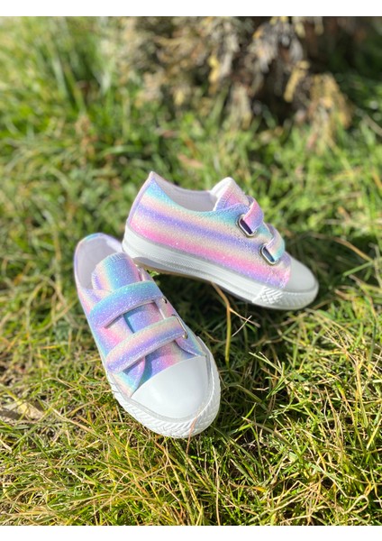 Kız Çocuk Gökkuşağı Işıklı Sneaker Spor Ayakkabı fiyatları