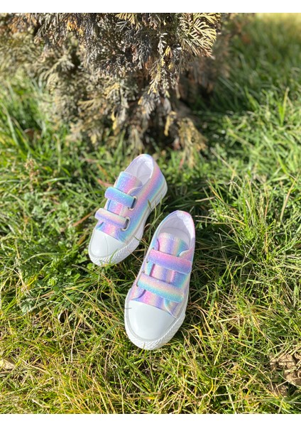 Kız Çocuk Gökkuşağı Işıklı Sneaker Spor Ayakkabı indirimleri