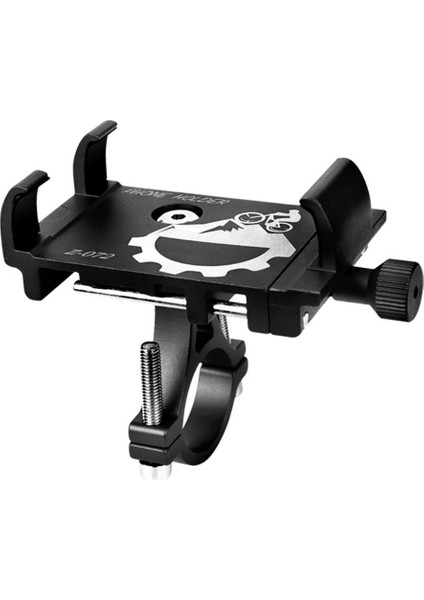 Siyah Stil Evrensel Alüminyum Alaşımlı Bisiklet Bisiklet Telefon Tutucu Rafları Motosiklet Gidon Dağı Kaymaz Bisiklet Için Cep Cep Telefonu Klipsi (Yurt Dışından)