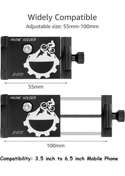 Siyah Stil Evrensel Alüminyum Alaşımlı Bisiklet Bisiklet Telefon Tutucu Rafları Motosiklet Gidon Dağı Kaymaz Bisiklet Için Cep Cep Telefonu Klipsi (Yurt Dışından) indirimleri