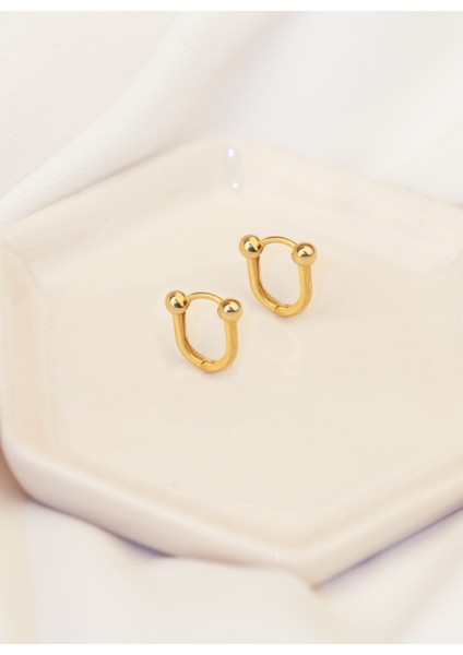 925 Ayar Gümüş Elips Şeklinde Tiffany Küpe
