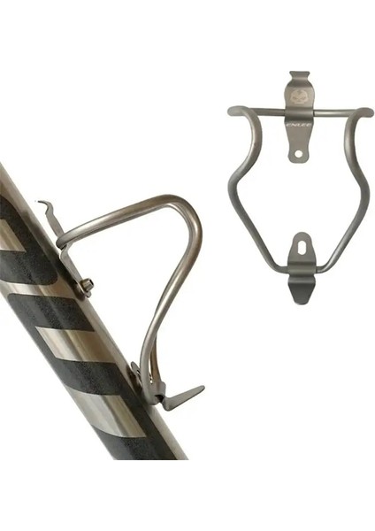Titanyum Renk Stili Ultralight Bisiklet Şişe Tutucu Titanyum Alaşımlı Yol Bisikleti Su Şişesi Kafesi Mtb Bisiklet Su Şişesi Tutucu Bisiklet Aksesuarları (Yurt Dışından)
