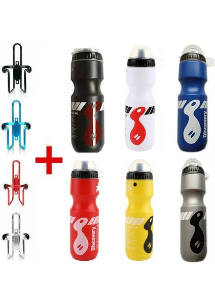 Beyaz Stil 750ML Bisiklet Su Şişesi Raf Tutucu Set Doğa Sporları Dağ Bisikleti Su Bardağı Tutucu Ultralight Mtb Bisiklet Aksesuarları (Yurt Dışından)
