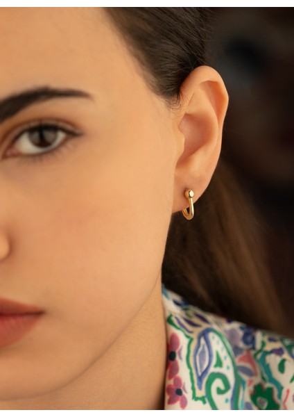 925 Ayar Gümüş Elips Şeklinde Tiffany Küpe modelleri