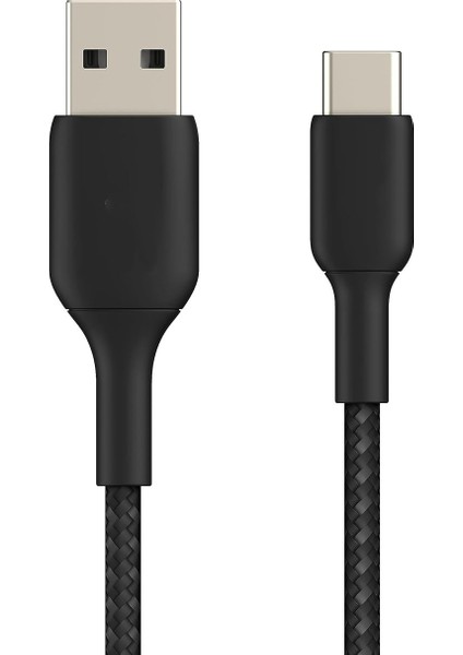 Type-C To USB Siyah 3.0A Kablo,1 Metre Android ve iphone 15 Modelleri ile Uyumludur