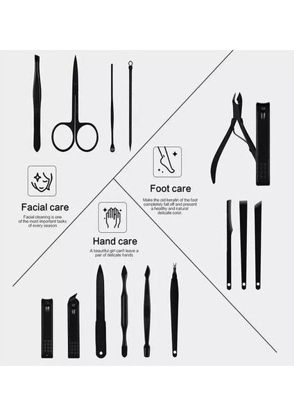 12 Adet Manikür Pedikür Seti El Ayak Tırnak Manikür Pensi Set Tırnak Eti Manikür Makası Siyah Nokta Temizleme indirimleri