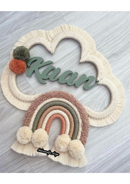 Bebek/çocuk Hediyelik Isimli Makrome Kapı Süsü Hastahane Kapı Süsü Bebek Odası Kapı Süsü