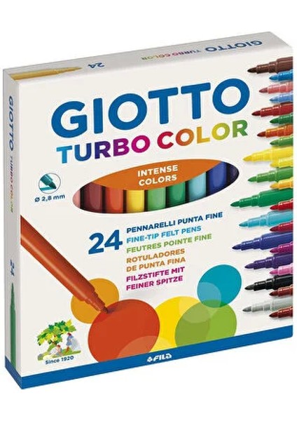 Turbo Color 24'lü Kutu Keçeli