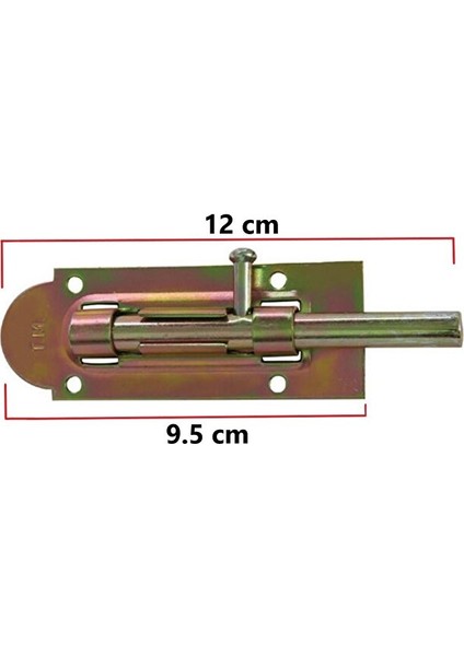 Mavzer Sürgü Kilit Kapı Dolap Kapak Sürgüsü No:8