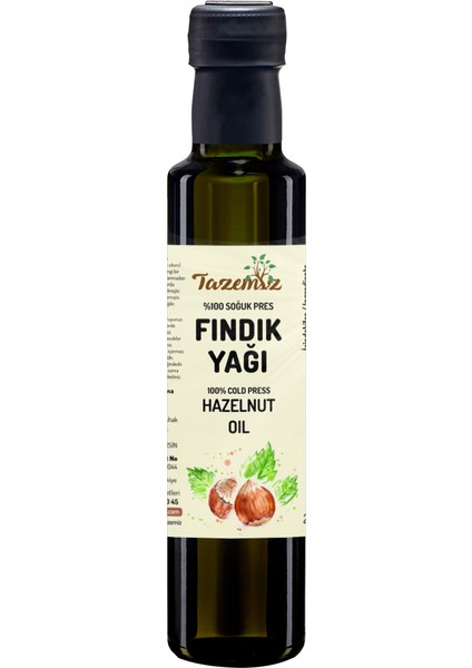 Fındık Yağı - Soğuk Pres