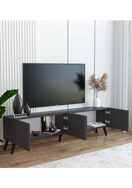 Suba Home Antrasit 160 cm Tv Ünitesi  Mdf - Modern ve Şık Tasarım