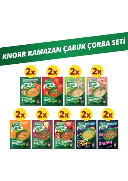 Ramazan Çabuk Çorba Paketi 18LI