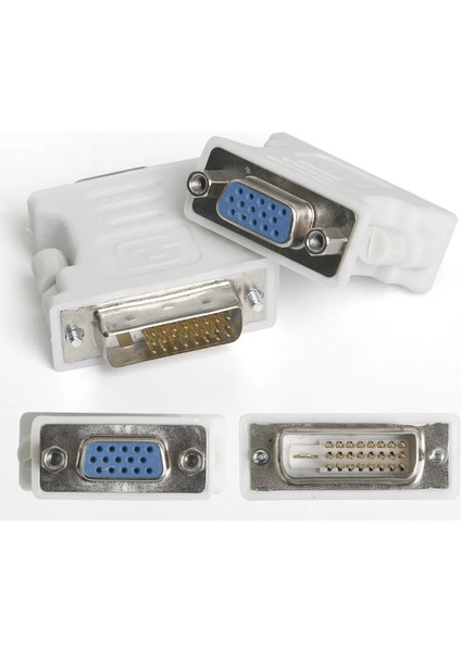 DVI To VGA Dönüştürücü (Dvı Erkek - VGA Dişi) DVI 24+5