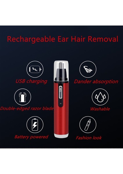 Koyu Mavi Tarzı Şarj Edilebilir Saç Düzeltici Uygulama Tıraş Makinesi Epilasyon Makası Elektrikli Burun Düzeltici Yüz Düzgün Temiz Düzeltici Tıraş Bıçağı Bakım Aracı (Yurt Dışından) indirimleri