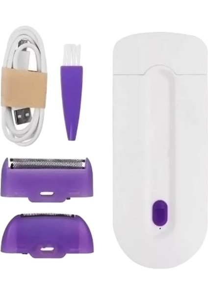 USB Stili Elatric Epilasyon Makinesi Güzellik Akülü Yüz Kol Bacaklar Epilatör Painle Tüm Vücut Tüy Dökücü Tıraş Epilatör (Yurt Dışından)