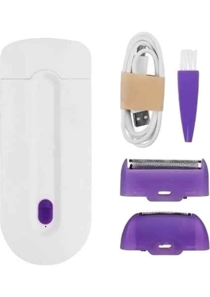 USB Stili Elatric Epilasyon Makinesi Güzellik Akülü Yüz Kol Bacaklar Epilatör Painle Tüm Vücut Tüy Dökücü Tıraş Epilatör (Yurt Dışından)