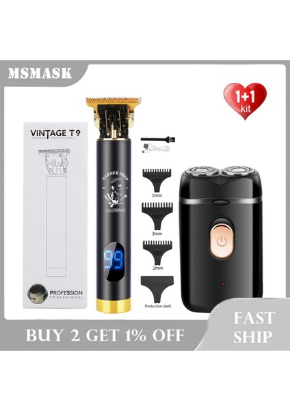 Tıraş Makinesi Stili Saç Düzeltici + Jilet Tıraş Makinesi Profesyonel Elektrikli Kesme Makinesi Biçme Berber Erkekler Için Şarj Edilebilir Saç Kesici Sakal Tıraş Makinesi (Yurt Dışından)