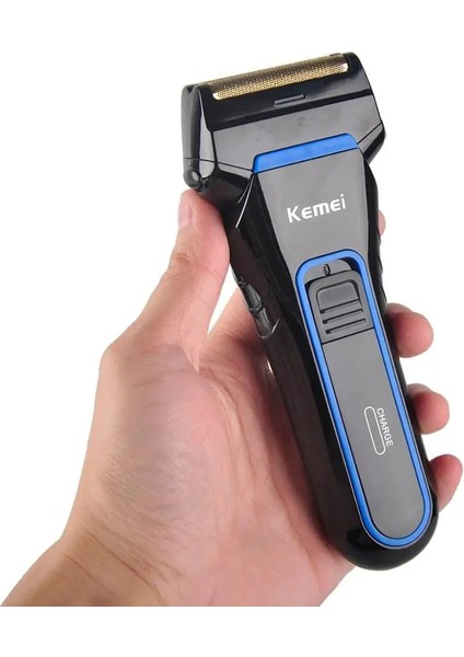 KM-2024 Stili Km Elektrikli Tıraş Makinesi Erkekler Ikiz Bıçak Su Geçirmez Pistonlu Akülü Jilet USB Şarj Edilebilir Tıraş Makinesi Berber Giyotin (Yurt Dışından) fiyatları