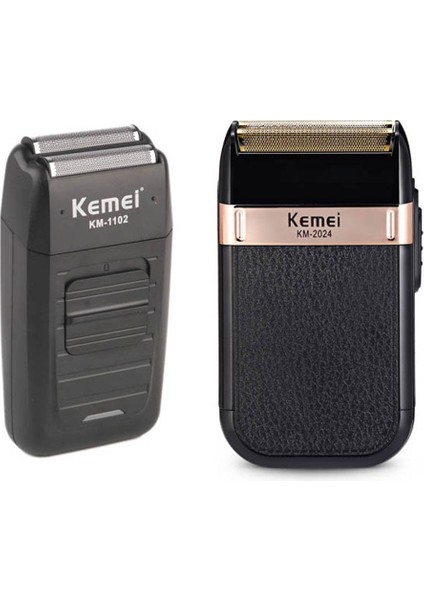 KM-2024 Stili Km Elektrikli Tıraş Makinesi Erkekler Ikiz Bıçak Su Geçirmez Pistonlu Akülü Jilet USB Şarj Edilebilir Tıraş Makinesi Berber Giyotin (Yurt Dışından) indirimleri