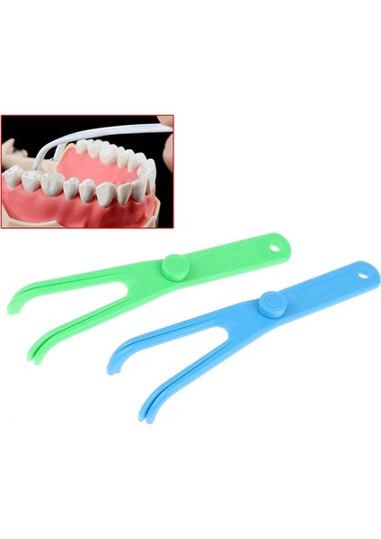 Yeşil Stil Diş Ipi Tutucu Yardım Ağız Hijyeni Kürdan Tutucu Diş Arası Diş Temizleyici (Yurt Dışından) modelleri