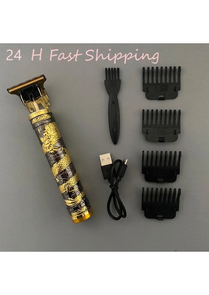 Ejderha LCD Stili Clipper Tıraş Saç Kesme Makinesi Razor Tondeuse Elektrikli Tıraş Makinesi Erkekler Için Sakal Elektrikli Tıraş Makinesi Erkekler Için Vintage T9 Düzeltici (Yurt Dışından)
