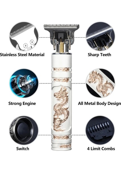 No.77 Stili Erkekler Için T9 T9 Elektrikli Saç Kesme Makinesi Profesyonel Sakal Tıraş Makinesi Berber Dükkanı Saç Kesimi Makinesi Saç Şekillendirici (Yurt Dışından)