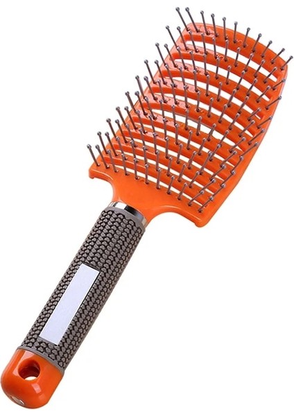 Turuncu Saç Stili Yok Saç Derisi Masaj Tarak Saç Fırçası Kıl Naylon Kadın Islak Kıvırcık Detangle Saç Fırçası Salon Kuaförlük Şekillendirici Araçları (Yurt Dışından)