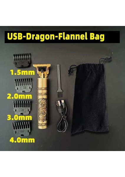 Ejderha Kungfu Stili Erkekler Için Yeni Su Geçirmez Jilet Elektrikli Saç Kesme Makinesi Tıraş Makinesi Sakal Düzeltici Profesyonel Saç Kesme Makinesi Sakal Berber Saç Kesimi (Yurt Dışından)