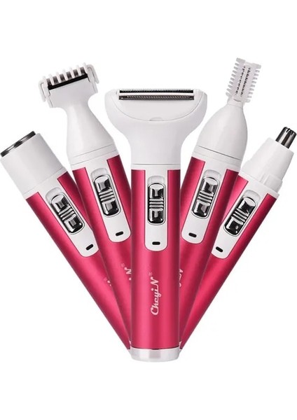 Kırmızı 5 1 Kadın Kaş Düzeltici Burun Saç Kesimi Yüz Vücut Epilatör (Yurt Dışından)