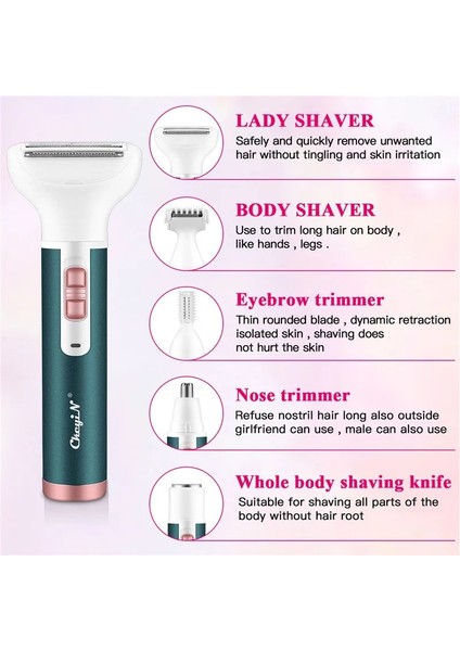 Kırmızı 5 1 Kadın Kaş Düzeltici Burun Saç Kesimi Yüz Vücut Epilatör (Yurt Dışından) fiyatları