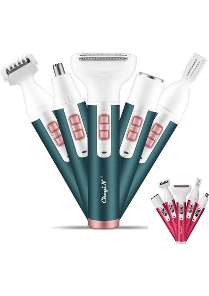 Kırmızı 5 1 Kadın Kaş Düzeltici Burun Saç Kesimi Yüz Vücut Epilatör (Yurt Dışından) modelleri