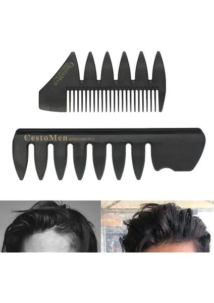 No.4 Tarzı Yeni Geniş Dişler Dayanıklı Saç Fırçası Çatal Tarak Erkekler Sakal Kuaförlük Fırça Berbershop Şekillendirici Aracı Salon Kullanım Malzemeleri (Yurt Dışından)